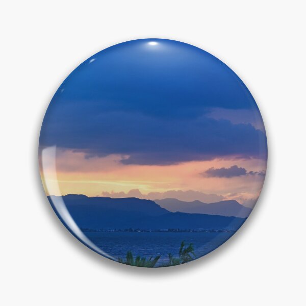 Item preview, Stormy sky and sunset over the castle Bourtzi in Nafplio, Greece,summertime designed and sold by goceris.