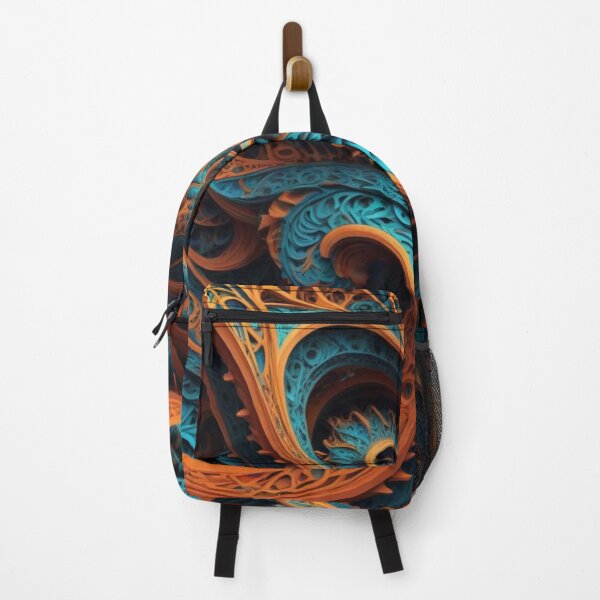 Item preview, Intricate Blue and Orange Fractal Swirl designed and sold by Harmonic_Layers.