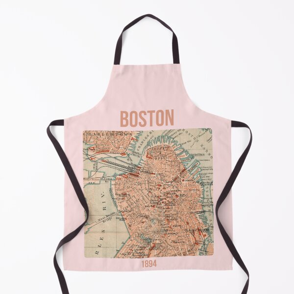 Item preview, Boston around 1894: Vintage city map for local patriots and travelers designed and sold by RetroTraveller.