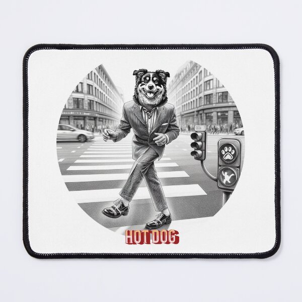 Item preview, Hotdog at the Crossroads – Dancing Dog-Man Surrealism designed and sold by MTeesGA.
