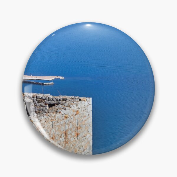Item preview, Bourtzi Venetian water fortress in Nafplio,view fromt the Palamidi castle, Peloponnese, Greece designed and sold by goceris.
