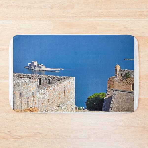 Item preview, Bourtzi Venetian water fortress in Nafplio,view fromt the Palamidi castle, Peloponnese, Greece designed and sold by goceris.