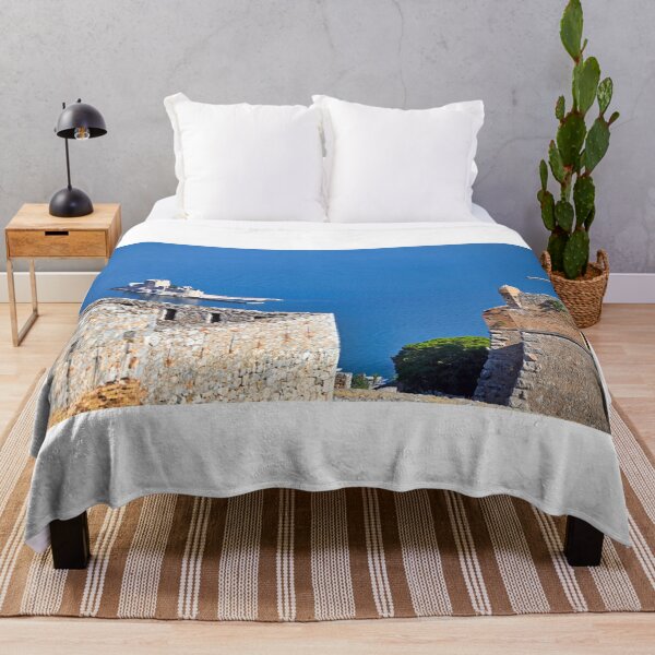 Item preview, Bourtzi Venetian water fortress in Nafplio,view fromt the Palamidi castle, Peloponnese, Greece designed and sold by goceris.