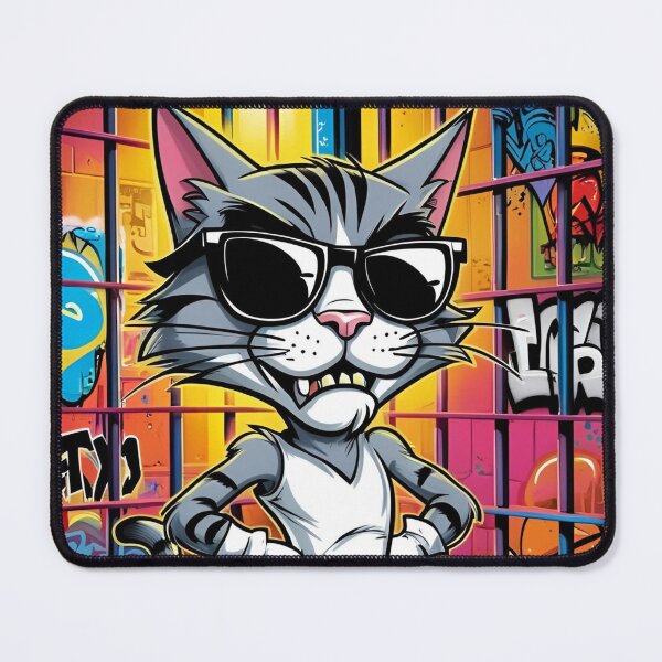 Item preview, Badass Cat, Cat, Badass, designed and sold by GOLDENGARDENART.