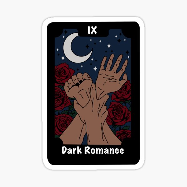 Item preview, Dark Romance – Bookish Tarot Card Moon and Roses designed and sold by PlotLines.