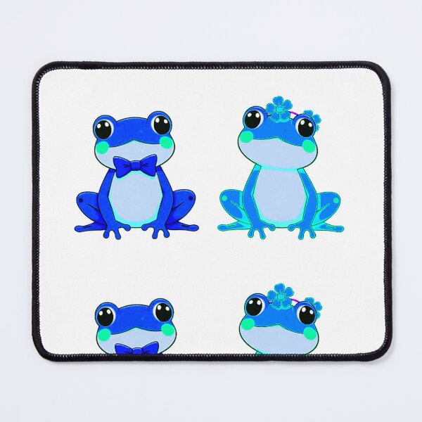 Item preview, Blue Mrs. Frog and Ms. Frog Art - Sticker Set of Two designed and sold by Earth Nature Creations.