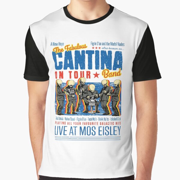 Vista previa del artículo con la obra «Cantina Band en vivo en Mos Eisley», diseñado y vendido por Candywrap Studio.
