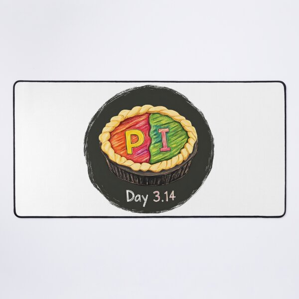 Item preview, Pi Day Delight – A Clever Nod to Math Geeks and Dessert Lovers with a Colorful Pie and 3.14 designed and sold by FUNqoosh.