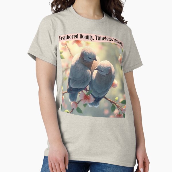 Item preview, Feathered Beauty, Timeless Melody Mourning Doves, nature, bird watching, bird lover designed and sold by Sachie's Studio.