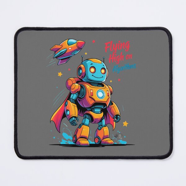 Item preview, Tech Hero Robot Art Print - Jetpack & Superhero Cape Design - Futuristic STEM Wall Decor for Coding Enthusiasts, Classrooms & Geeky Spaces designed and sold by WeirdlyWorn.