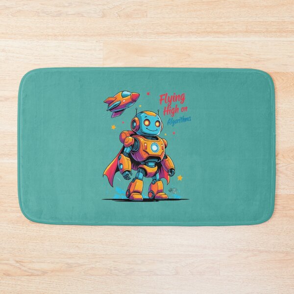 Item preview, Tech Hero Robot Art Print - Jetpack & Superhero Cape Design - Futuristic STEM Wall Decor for Coding Enthusiasts, Classrooms & Geeky Spaces designed and sold by WeirdlyWorn.