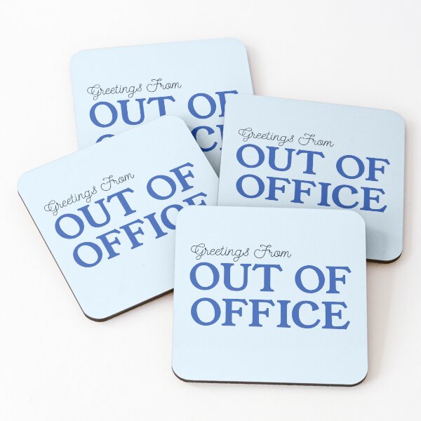 Item preview,  “Greetings from Out of Office - Aesthetic Vacation Mode Design” designed and sold by Stickers by @molllyclare.