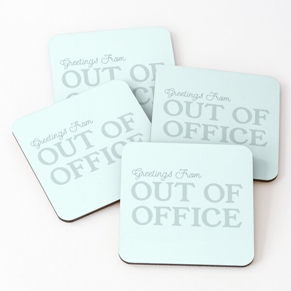Item preview, “Greetings from Out of Office - Aesthetic Vacation Mode Design” designed and sold by Stickers by @molllyclare.