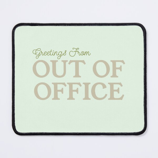 Item preview, “Greetings from Out of Office - Aesthetic Vacation Mode Design” designed and sold by Stickers by @molllyclare.