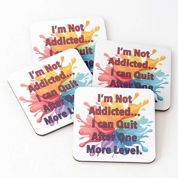 Item preview, Funny Gamer Quote - "I’m Not Addicted… One More Level" designed and sold by RyanBelandres.