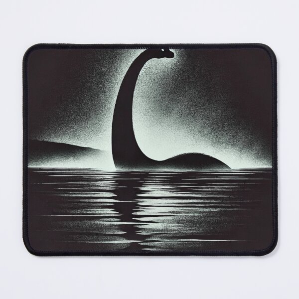 Item preview, Loch Ness Monster - Moonlit Water Stalker - Cryptid Art designed and sold by CryptidNoir.