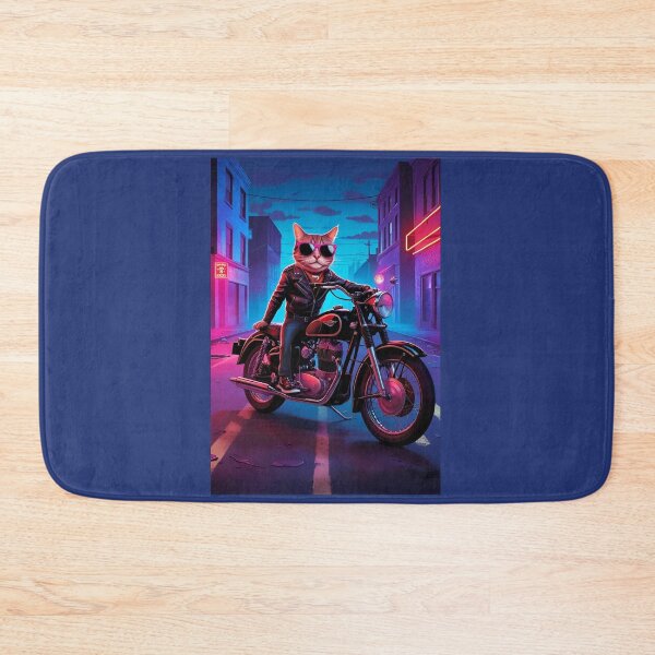 Item preview, Biker Cat, Badass Cat, Cat, Badass, Motor, Bike designed and sold by GOLDENGARDENART.