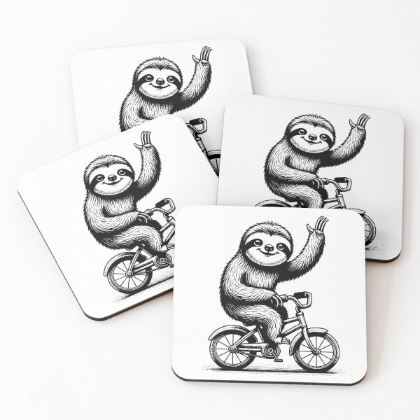 Item preview, Slow and Steady – The Joyful Sloth on Wheels designed and sold by MTeesGA.