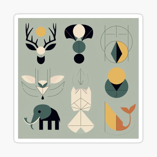 Artikel-Vorschau von Natur in Formen | Abstrakte geometrische Tiere für Kleiderschränke, Wände und tägliche Abenteuer!, designt und verkauft von Kan's Art Collection.