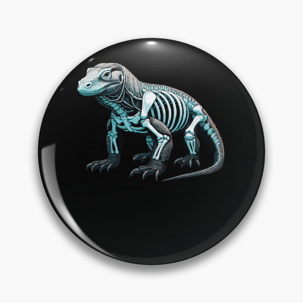 Artikelvorschau, Röntgenaufnahme des Körpers eines Komodowarans, Anatomie und Röntgenaufnahme des Skeletts entworfen und verkauft von Artistoos.