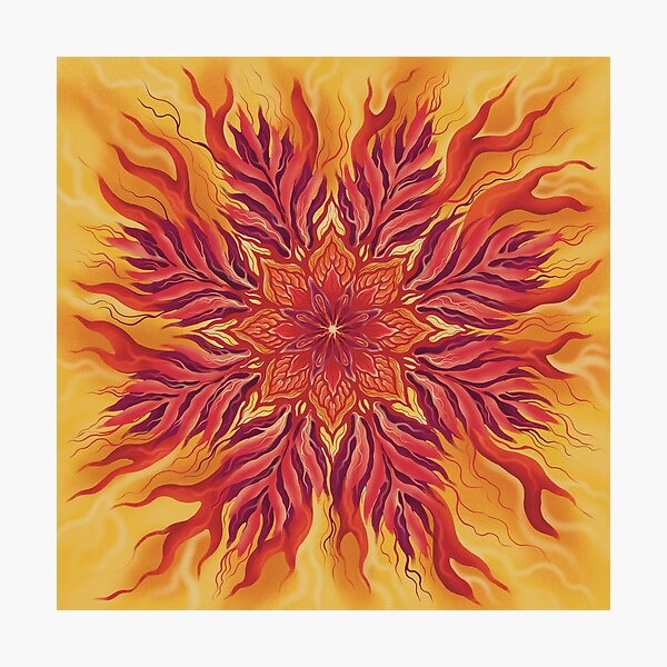 Aperçu de l'œuvre Émotions vibrantes en mouvement | Œuvre florale abstraite orange et rouge créée et vendue par AlinaNeilande.