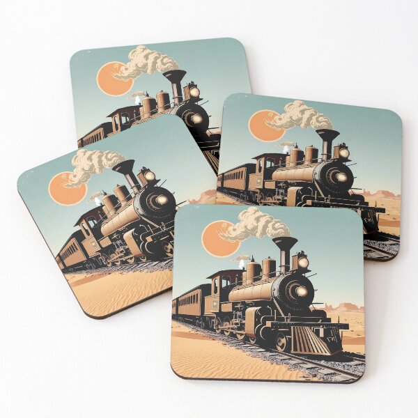 Item preview, Vintage Steam Train – Retro Western Railway Adventure designed and sold by AchaRat.