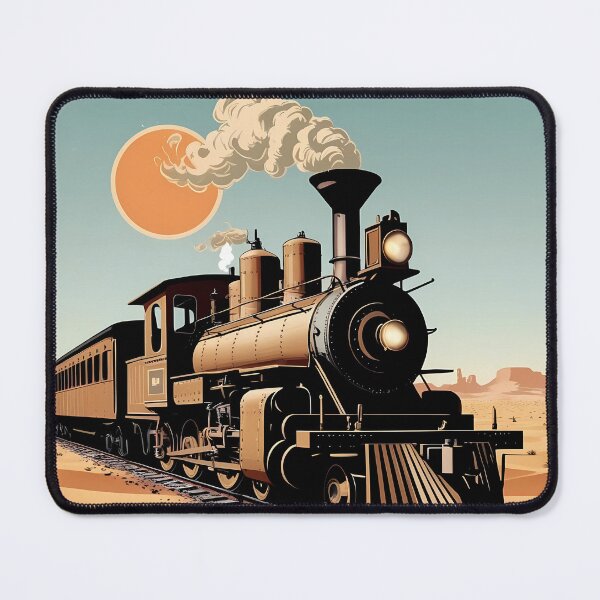 Item preview, Vintage Steam Train – Retro Western Railway Adventure designed and sold by AchaRat.