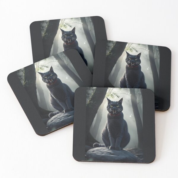 Item preview, Black Cat, Badass Cat, Cat, Badass, cats designed and sold by GOLDENGARDENART.