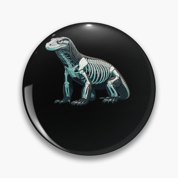 Artikelvorschau, Röntgenaufnahme des Körpers eines Komodowarans, Anatomie und Röntgenaufnahme des Skeletts entworfen und verkauft von Artistoos.