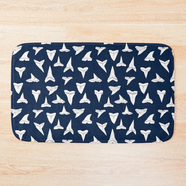 Item preview, SHARK TEETH - navy blue designed and sold by BEATRIZ ABAITUA.