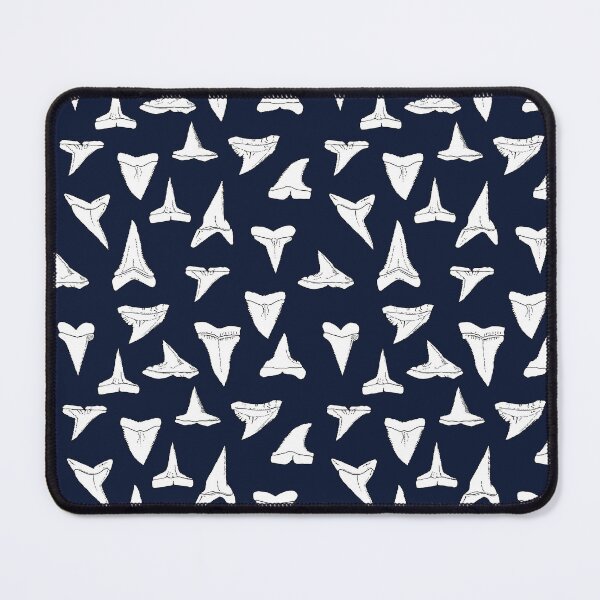 Item preview, SHARK TEETH - navy blue designed and sold by BEATRIZ ABAITUA.
