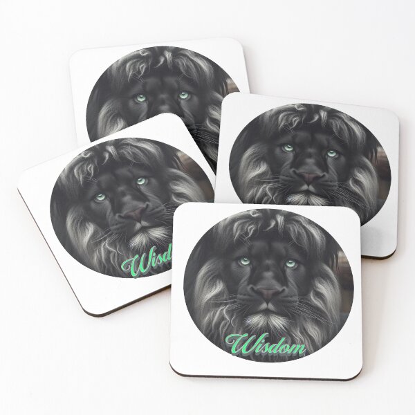 Item preview, Silent Strength – The Wise Black Lion designed and sold by MTeesGA.