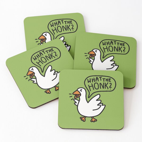 Item preview, Silly goose saying "What the honk?" designed and sold by simple-goose.