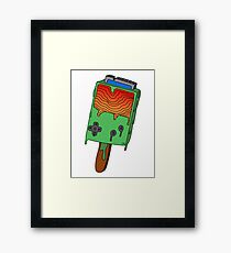 Gameboy Popsicle V.1 Framed Print