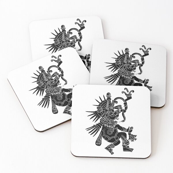 Item preview, Aztec mural art Quetzalcoatl, God of wind and creation designed and sold by escarabajdesign.
