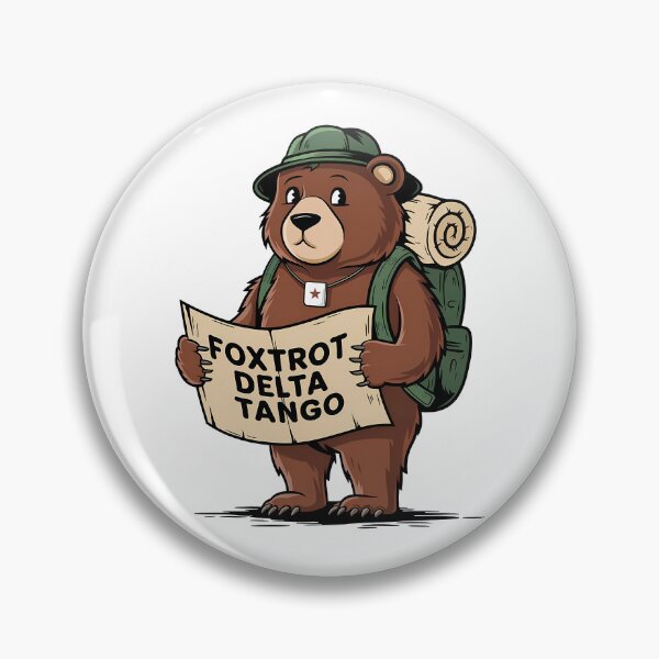 Item preview, Foxtrot Delta Tango Sticker | Funny Bear FDT Decal | Not My President Political Protest | Liberal Feminist Women's Rights designed and sold by LittleNhutton.