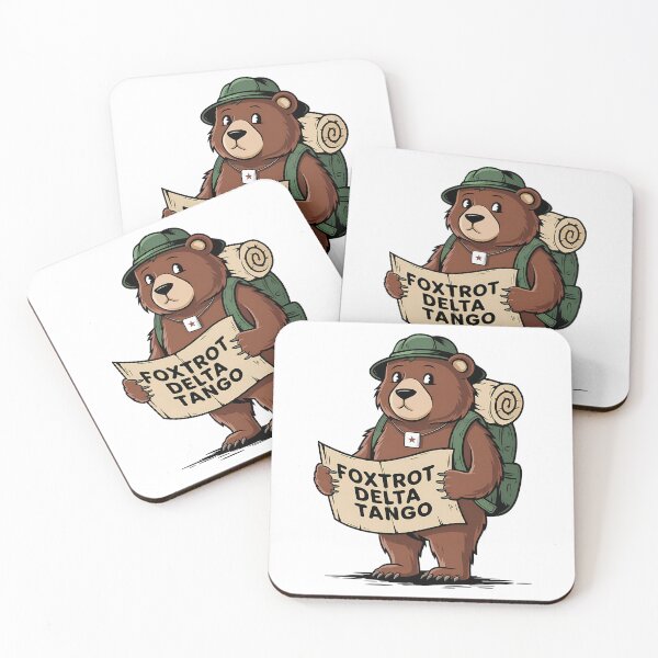 Item preview, Foxtrot Delta Tango Sticker | Funny Bear FDT Decal | Not My President Political Protest | Liberal Feminist Women's Rights designed and sold by LittleNhutton.