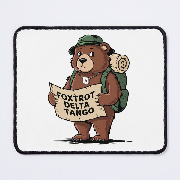 Item preview, Foxtrot Delta Tango Sticker | Funny Bear FDT Decal | Not My President Political Protest | Liberal Feminist Women's Rights designed and sold by LittleNhutton.
