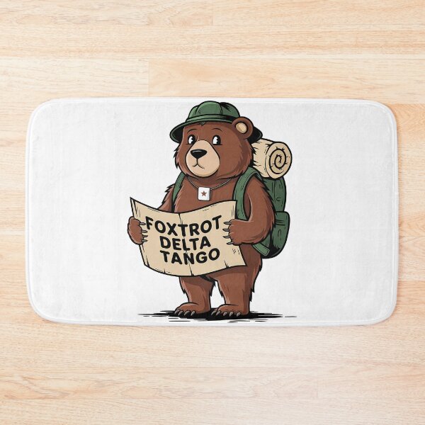 Item preview, Foxtrot Delta Tango Sticker | Funny Bear FDT Decal | Not My President Political Protest | Liberal Feminist Women's Rights designed and sold by LittleNhutton.