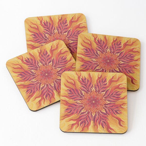 Item preview, Vibrant Emotion in Motion | Orange & Red Abstract Floral Artwork designed and sold by AlinaNeilande.