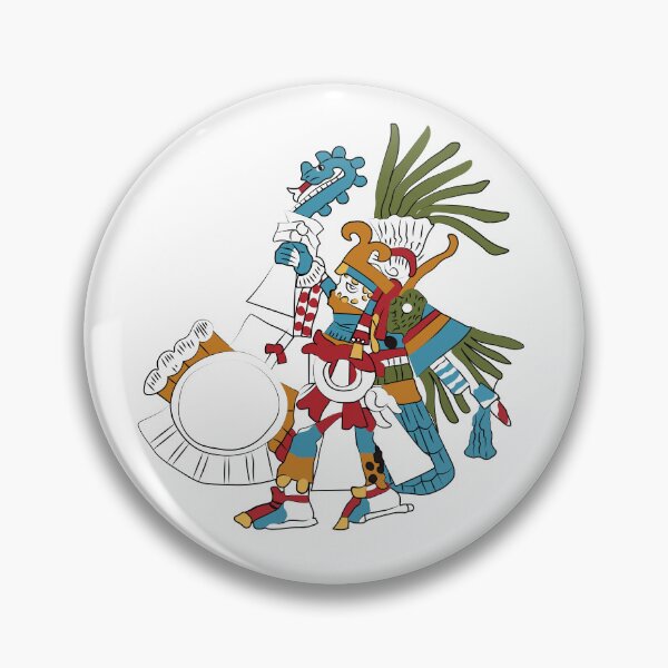 Item preview, Huitzilopochtli - Illustration of the Aztec God of the Sun and War designed and sold by escarabajdesign.