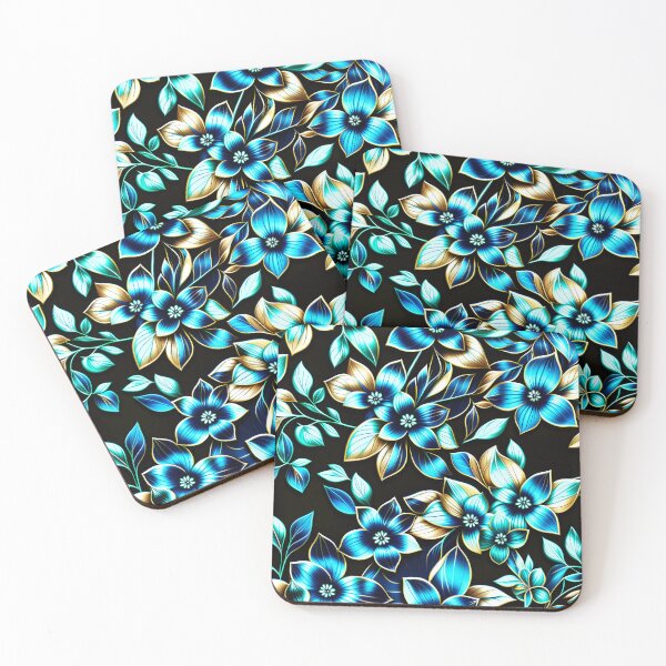 Item preview, Iridescent 3D Fluorescent Flowers – Glowing Botanical Elegance designed and sold by Juliette Ozkalfayan.