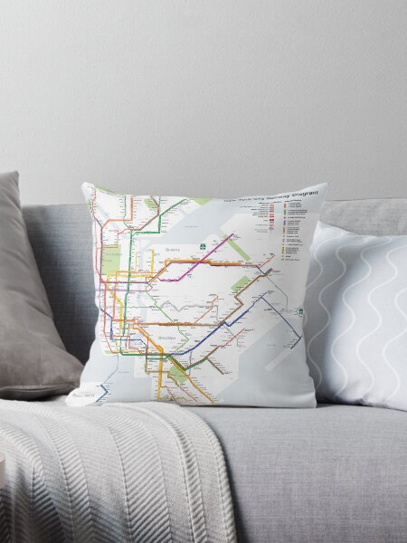 Item preview, New York City Subway Map designed and sold by abbazabba.