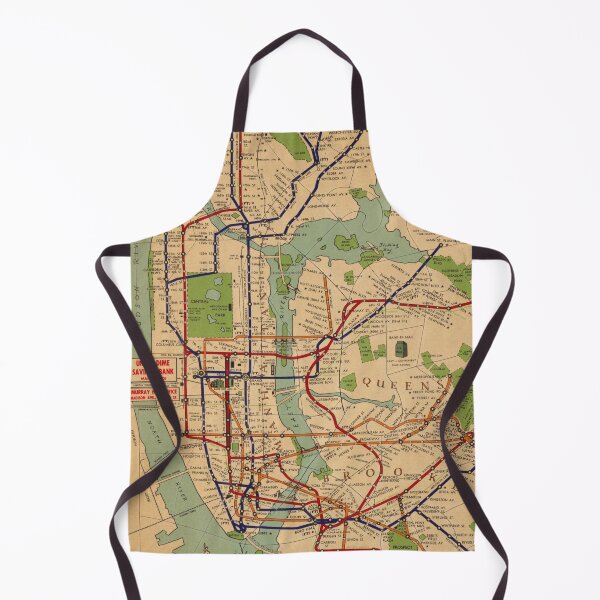 Item preview, New York City Subway Map 1954 designed and sold by abbazabba.