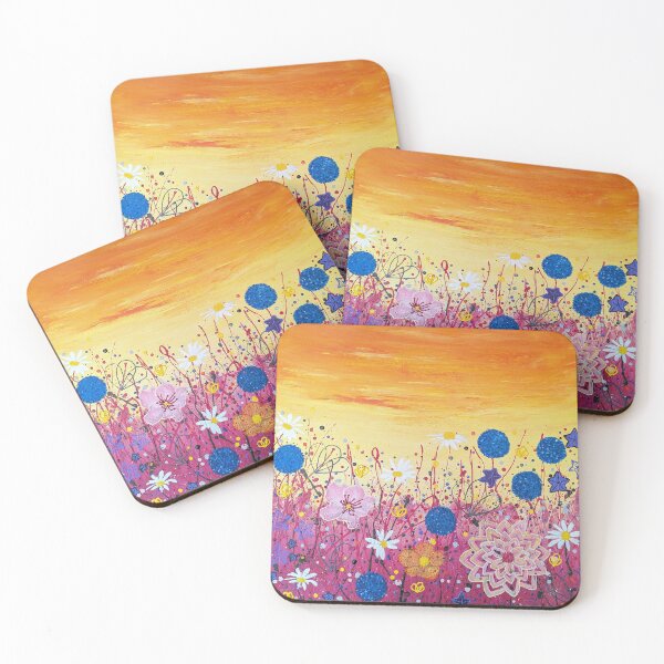 Item preview, Wildflower Party, abstract modern illustrative floral art designed and sold by NavySloth-Art.