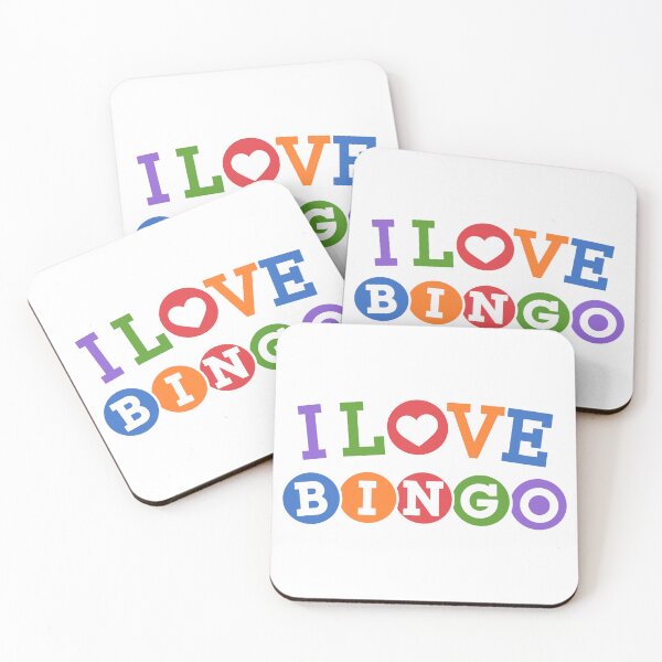 Item preview, I Love Bingo Colorful Typography designed and sold by theartfulaspie.