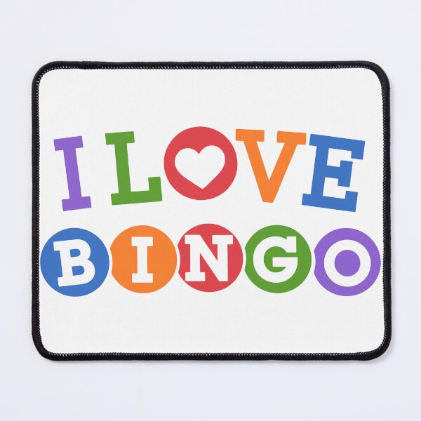 Item preview, I Love Bingo Colorful Typography designed and sold by theartfulaspie.