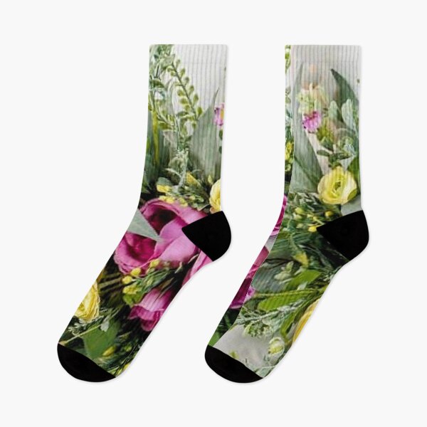 Item preview, MIXED TULIPS ROSES PINK YELLOW ARRANGEMENT FLOWERS  designed and sold by Shelbineshop.
