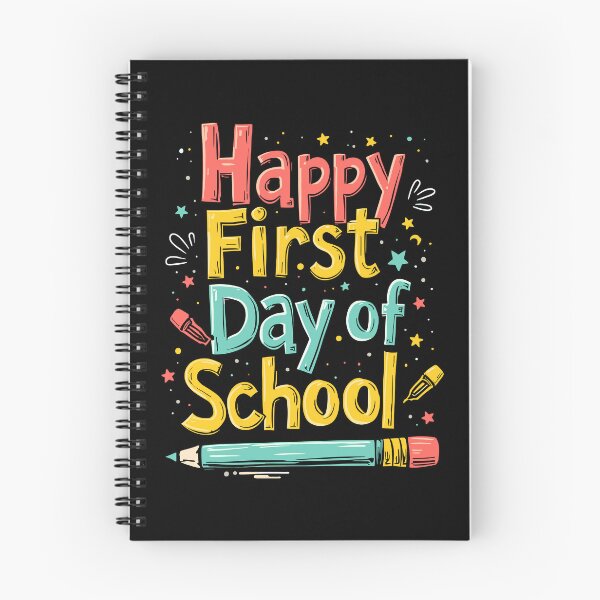 Item preview, Happy First Day of School Colorful Quote designed and sold by Quirky Shirts.