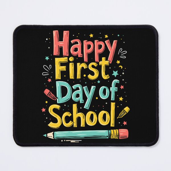 Item preview, Happy First Day of School Colorful Quote designed and sold by Quirky Shirts.